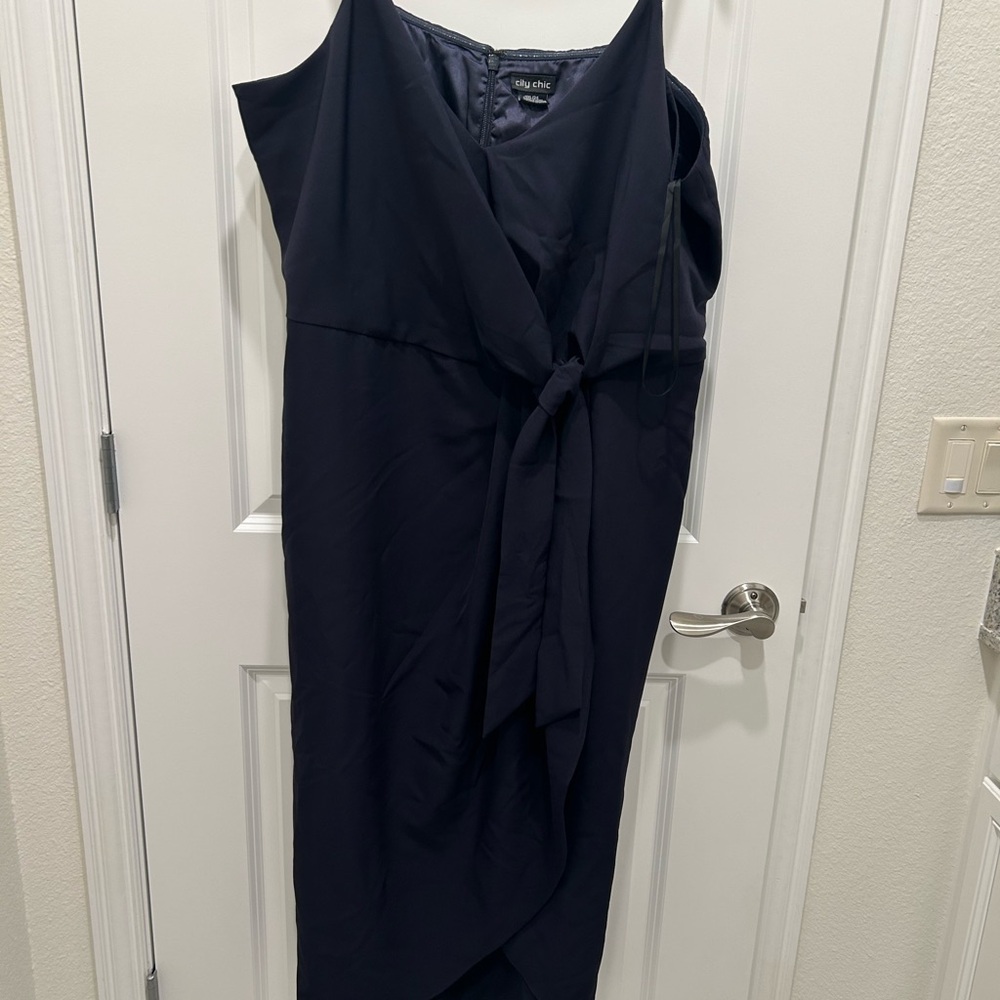 City Chic Elegant Navy Maxi Dress
